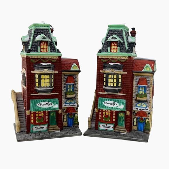 Vintage Dept 56 Mixed Lot Heritage Snow Figurines Signs Ornaments Collectible - Picture 6 of 12